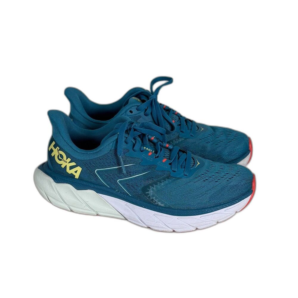 Hoka Arahi 5 Women’s 7B Blue Stability Running Shoes Athletic Comfort